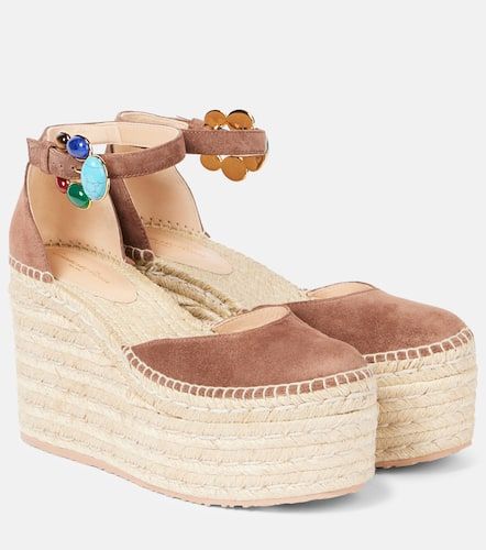 Alpargatas con cuña de ante - Gianvito Rossi - Modalova