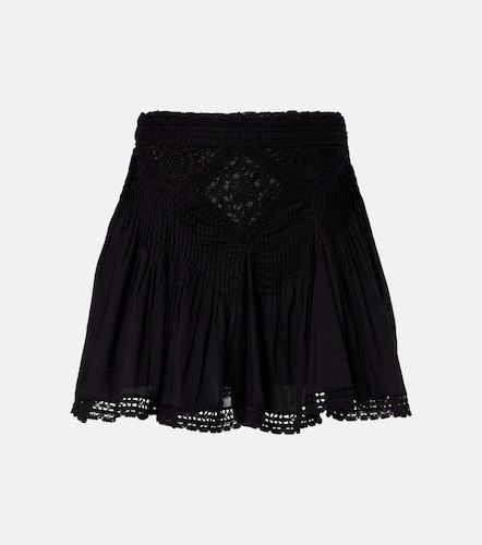 Minifalda Goldie de algodón con encaje - Marant Etoile - Modalova