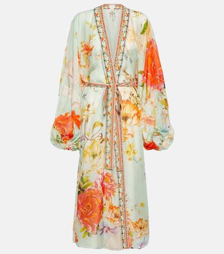 Kimono in seta con cristalli - Camilla - Modalova