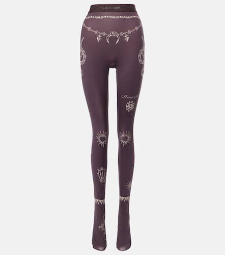 Marine Serre Printed jersey tights - Marine Serre - Modalova