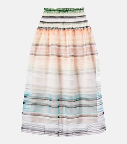 Susan Fang Striped tulle midi skirt - Susan Fang - Modalova