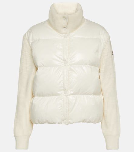 Chaqueta de lana con paneles de plumas - Moncler - Modalova