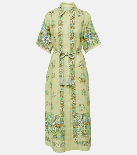 AlÃ©mais Velma floral linen shirt dress - Alemais - Modalova