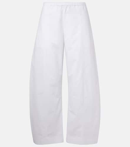 Pantaloni a gamba larga Clover in popeline di cotone - Khaite - Modalova