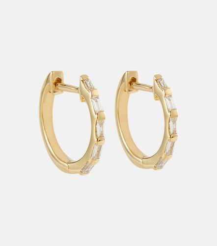 Kt yellow hoop earrings with diamonds - Shay Jewelry - Modalova