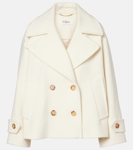 Chloe Oversized wool-blend coat - Chloe - Modalova