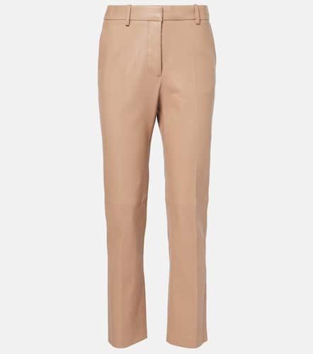 Coleman leather straight pants - Joseph - Modalova