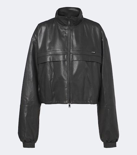 Prada Giacca cropped in pelle - Prada - Modalova