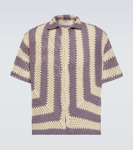 Bode Flagship crochet cotton shirt - Bode - Modalova