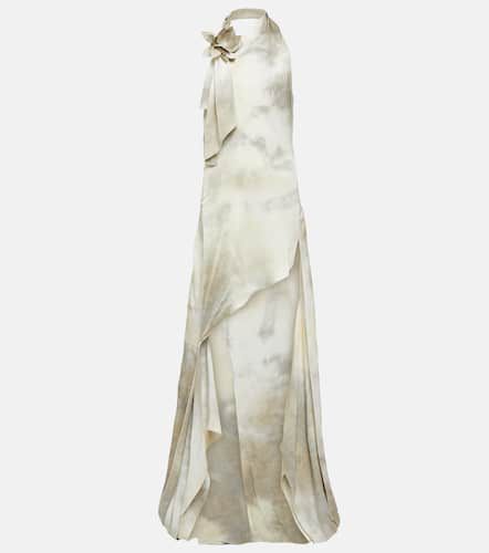 Floral-appliqué asymmetric gown - Coperni - Modalova