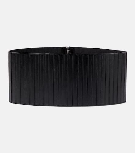 AlaÃ¯a Striped corset leather belt - Alaia - Modalova