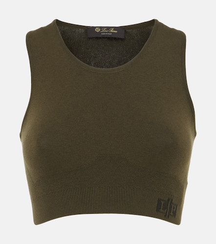 Ribbed-knit silk-blend sports bra - Loro Piana - Modalova