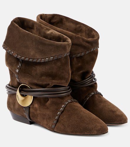 Ankle Boots Sellen aus Veloursleder - Isabel Marant - Modalova