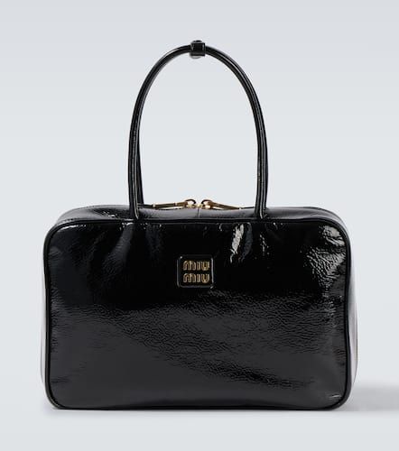 Beau patent leather tote bag - Miu Miu - Modalova