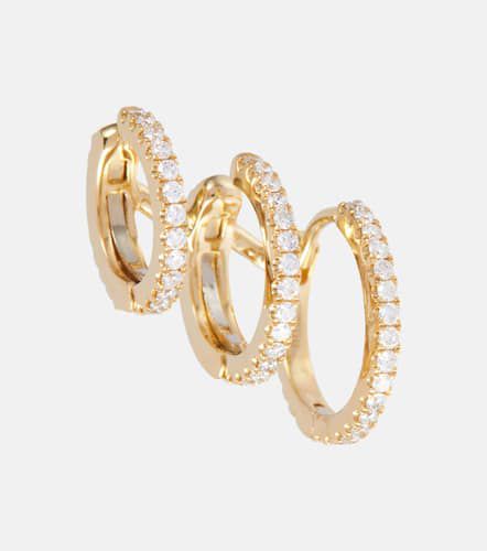 Ear cuff Linked Pave Eternity en oro de 18 ct con diamantes - Maria Tash - Modalova