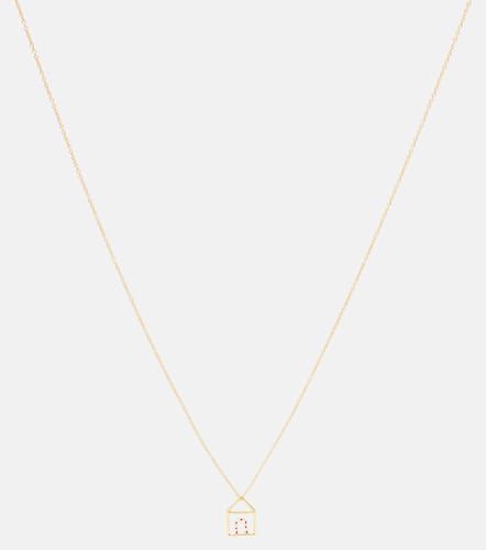 Collar Casita de oro de 9 ct con esmalte - Aliita - Modalova