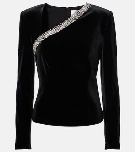 Crystal-embellished velvet top - Roland Mouret - Modalova