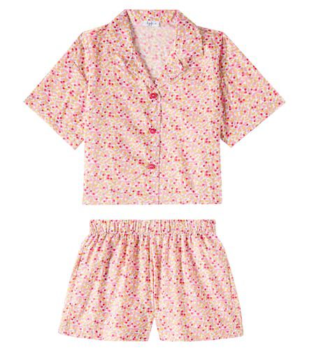 Set de camisa y shorts de algodón floral - Il Gufo - Modalova