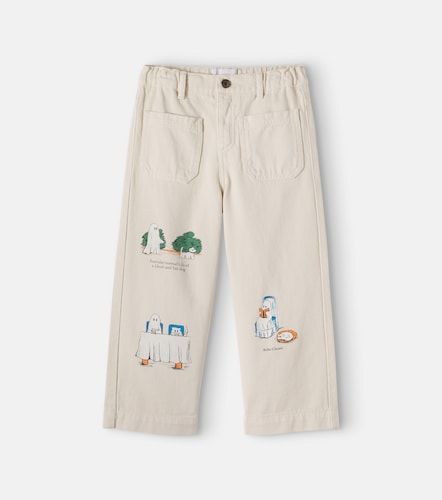 Pantalones de sarga de algodón con parches - Bobo Choses - Modalova