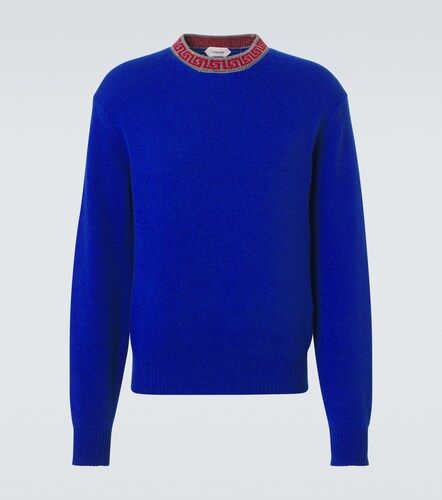 Pullover Greca Border in lana e cashmere - Versace - Modalova