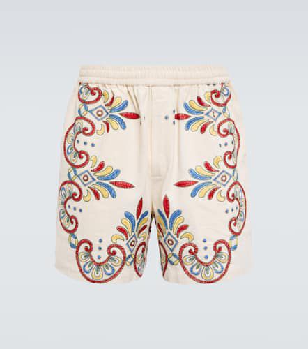 Carnival embroidered cotton shorts - Bode - Modalova