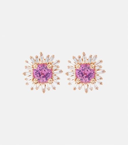 Pendientes de oro de 18 ct con zafiros y diamantes - Suzanne Kalan - Modalova