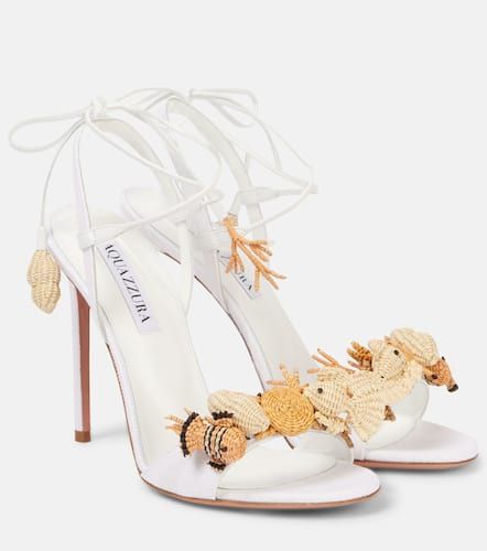 Sandali Marea 105 in rafia - Aquazzura - Modalova