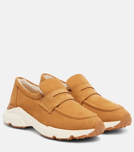 Shearling-lined suede sneakers - Tod's - Modalova
