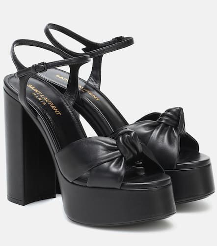Bianca 125 leather platform sandals - Saint Laurent - Modalova