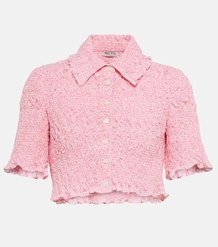 Miu Miu Cropped-Bluse - Miu Miu - Modalova