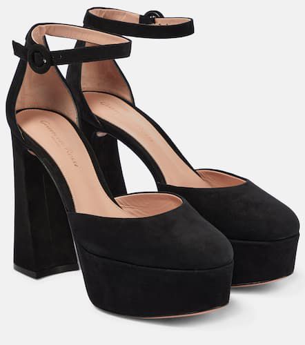 Plateau-Pumps Holly aus Veloursleder - Gianvito Rossi - Modalova