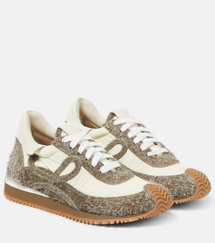 Flow Runner suede-trimmed sneakers - Loewe - Modalova