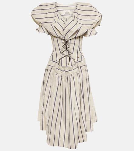 Kate striped cotton midi dress - Vivienne Westwood - Modalova
