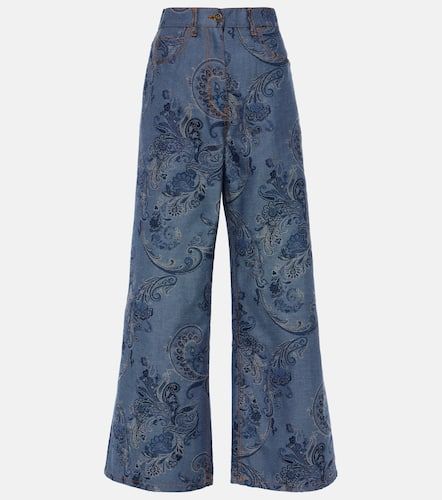 Etro Wide-Leg Jeans aus Jacquard - Etro - Modalova