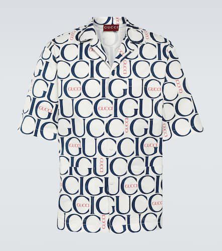 Camisa bowling con estampado - Gucci - Modalova