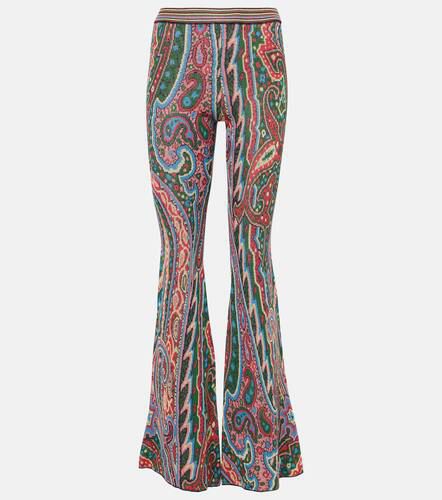 Pantaloni flared in maglia jacquard - Etro - Modalova