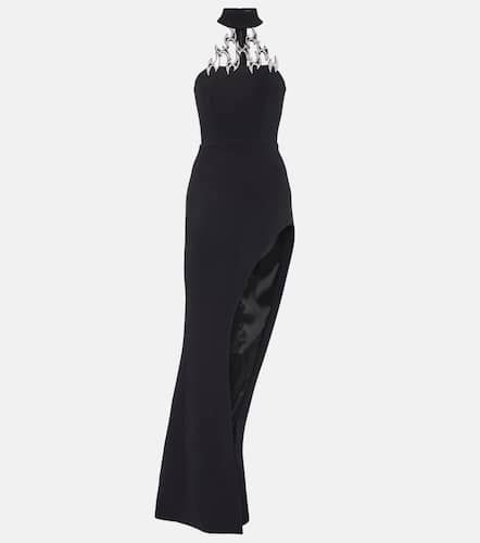 Crystal-embellished asymmetric gown - David Koma - Modalova