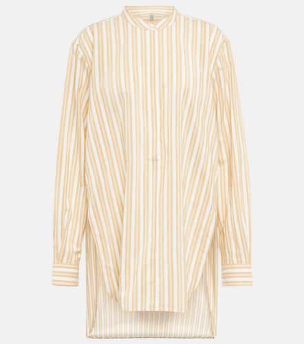 Striped cotton and silk shirt - Toteme - Modalova
