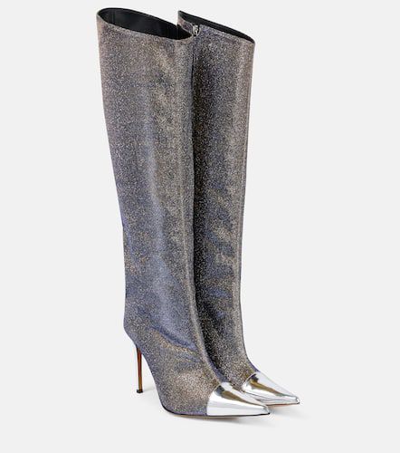 Metallic knee-high boots - Alexandre Vauthier - Modalova