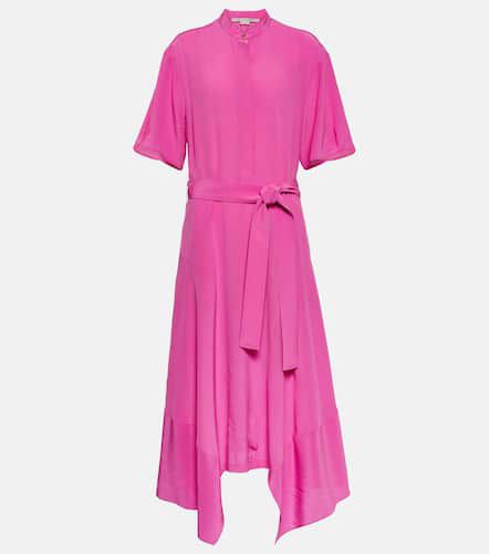 Asymmetrical silk midi dress - Stella McCartney - Modalova