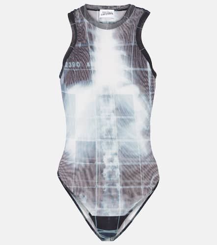 Printed tulle bodysuit - Jean Paul Gaultier - Modalova