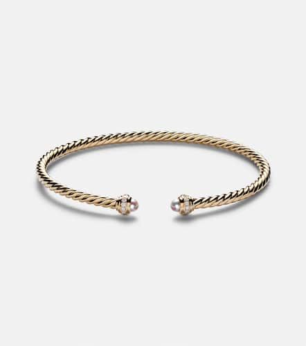 Pulsera Cablespira® Flex de oro de 18 ct con perlas y diamantes - David Yurman - Modalova