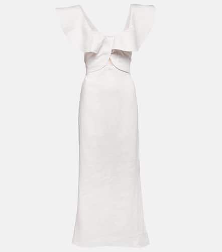 Johanna Ortiz Linen midi dress - Johanna Ortiz - Modalova