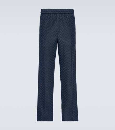 Pantalones rectos de algodón en zigzag - Missoni - Modalova