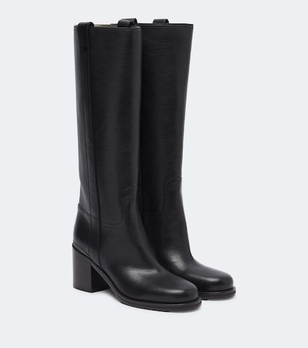Monili leather knee-high boots - Brunello Cucinelli - Modalova