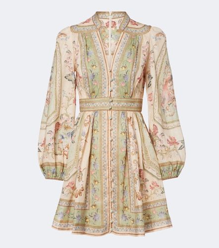 Roselight floral linen minidress - Zimmermann - Modalova