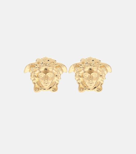 Versace Medusa gold-plated earrings - Versace - Modalova