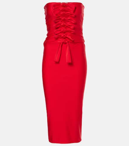 Gala tie-front jersey midi dress - Coperni - Modalova