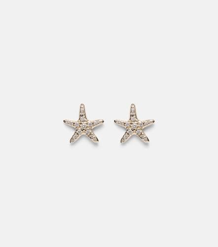 Starfish 14kt earrings with diamonds - Sydney Evan - Modalova