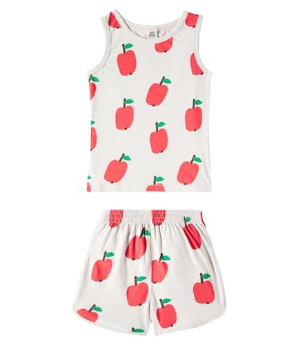 Apple printed jersey tank top and shorts set - Jellymallow - Modalova